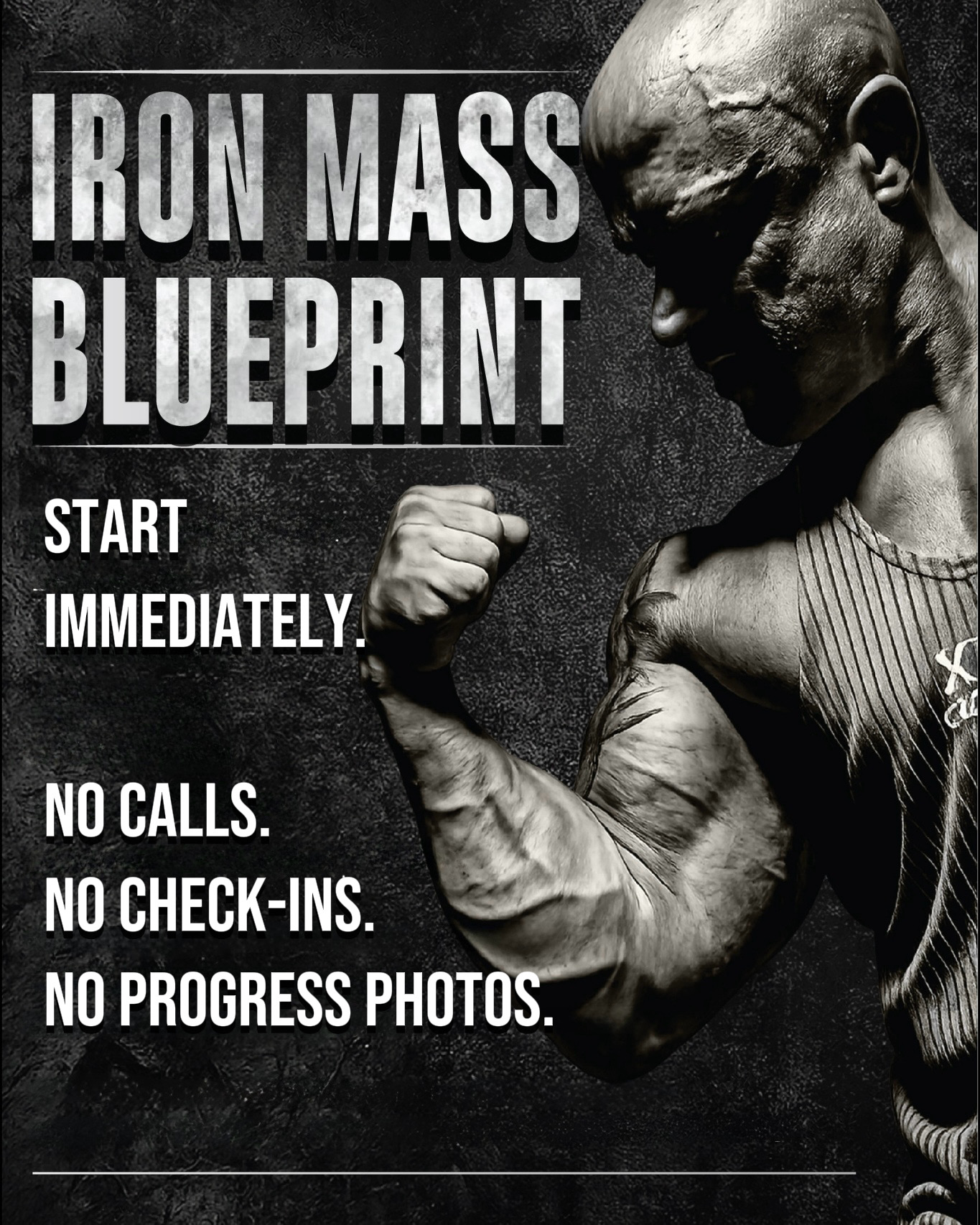 Iron Mass Blueprint – start immediately, no calls, no check-ins, no photos