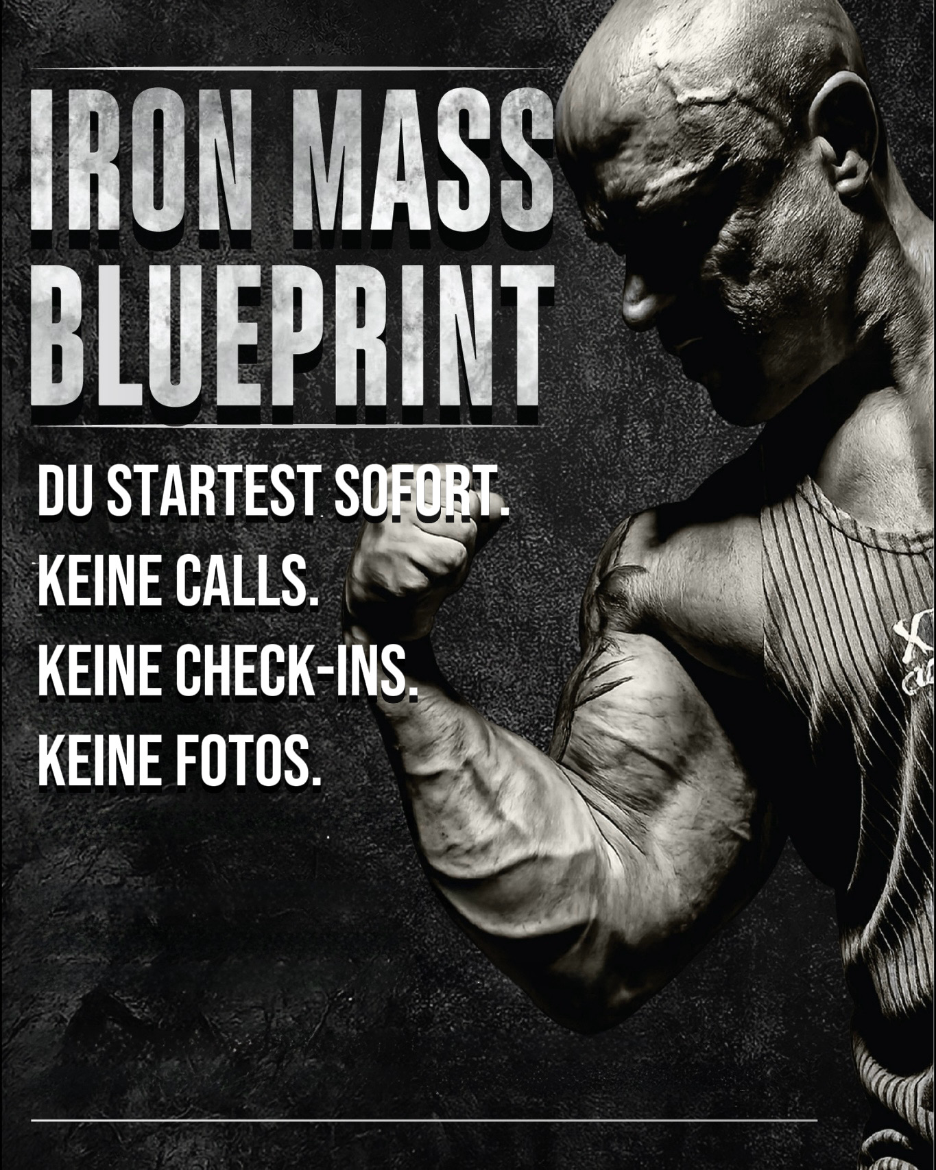 Iron Mass Blueprint – Du startest sofort, keine Calls, keine Check-ins, keine Fotos